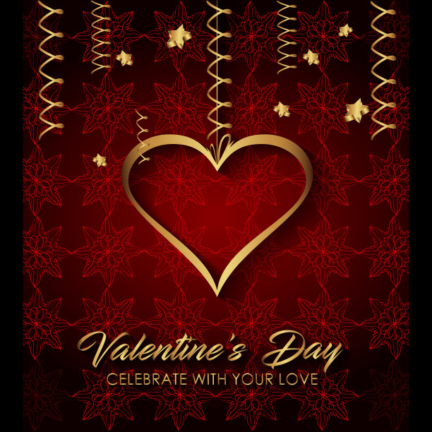 情人节背景晚宴、邀请浪漫信笺、书皮、情侣派对海报。图片下载