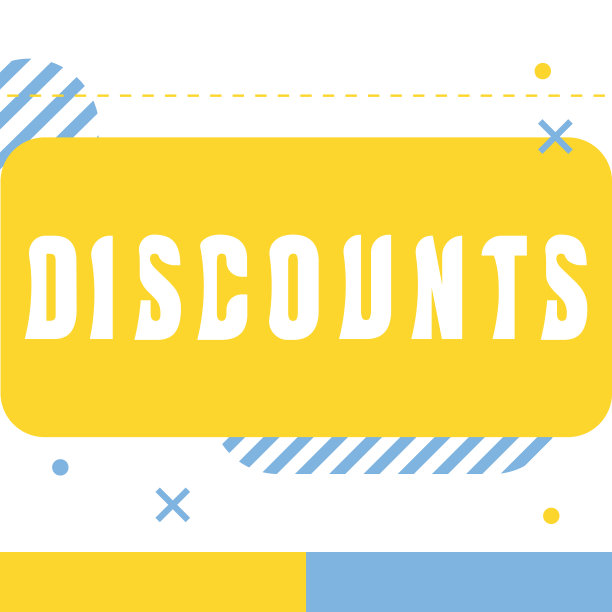 折扣加粗文字促销海报图片下载