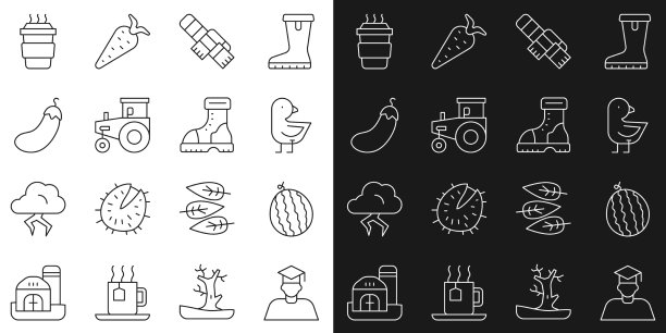 设置线毕业和毕业帽西瓜图片下载