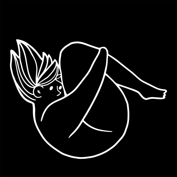 头发飞扬的抑郁女人抱着自己。年轻悲伤的十几岁女孩与肥胖拥抱她的膝盖，陷入抑郁。心理健康问题概念。向量iluustration图片下载