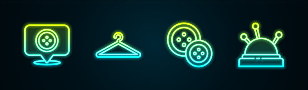 设线定位裁缝店衣架衣柜图片下载