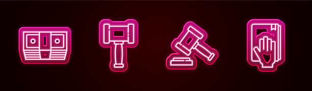 设行贿金现金法官木槌和誓言图片下载