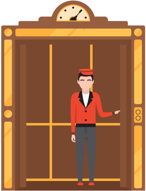 站在机械复古舱内的门卫图片下载