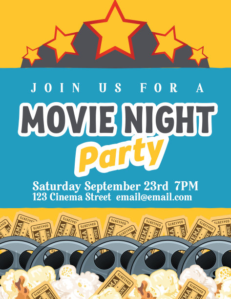 电影之夜的背景图片下载