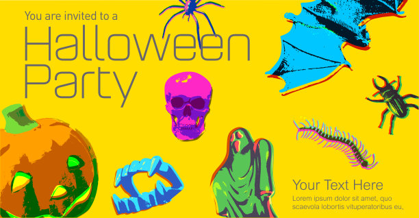 万圣节玩具偶像海报图片下载