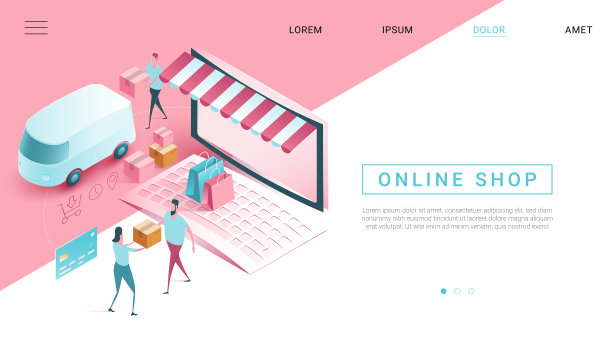 网上商店送货和购物图片下载