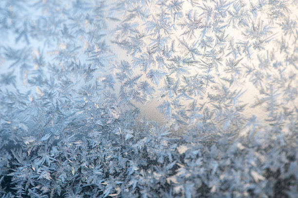 结霜的冰晶体背景图片下载