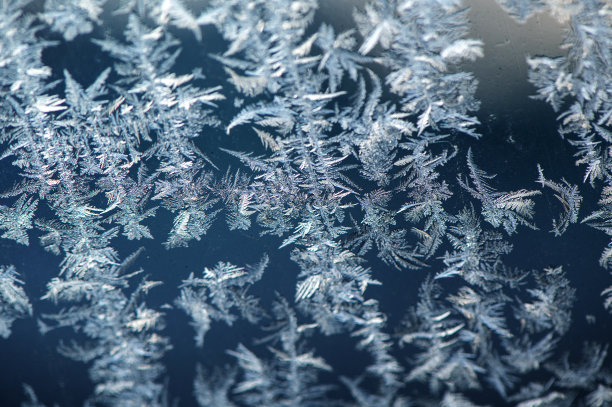 结霜的冰晶体背景图片下载