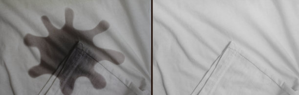 清洁前后衣服上的污渍图片下载