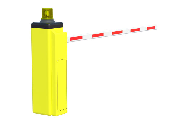 自动屏障隔离在白色背景上。三维渲染图片下载