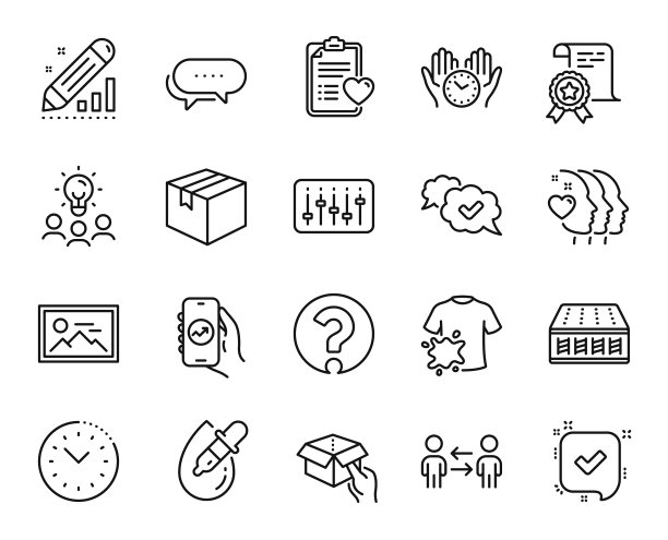 向量集包裹，Dj控制器和照片线图标集。向量图片下载