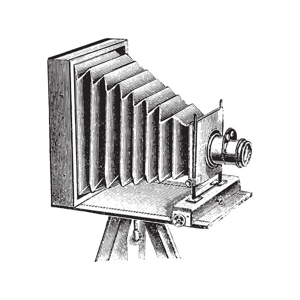 老照片相机-复古插图图片下载