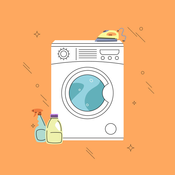 带熨斗的洗衣机图片下载