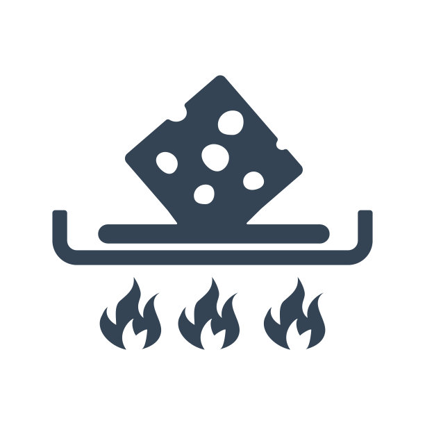 矢量黑色图标食品工业，乳制品，加工奶酪生产图片下载