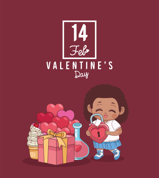 海报14日小女孩图片下载