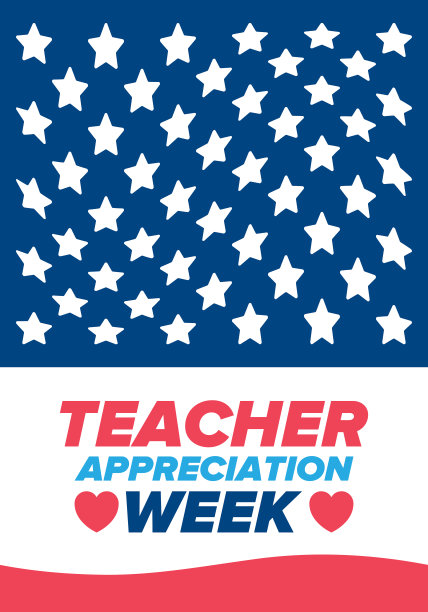 美国教师感恩周。每年五月庆祝。向辛勤工作、教育孩子的老师致敬。学校和教育。学生的学习概念。矢量图图片下载