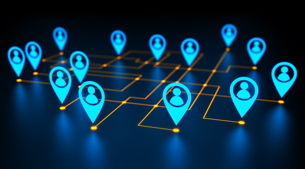 未来数字背景。抽象连接技术与数字网络。大数据和通信技术的3d演示。图片下载