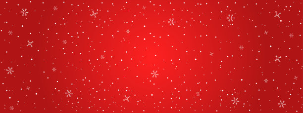 冬天的背景。飘落的雪花在红色的背景上。圣诞节和新年背景。降雪纹理。矢量图图片下载