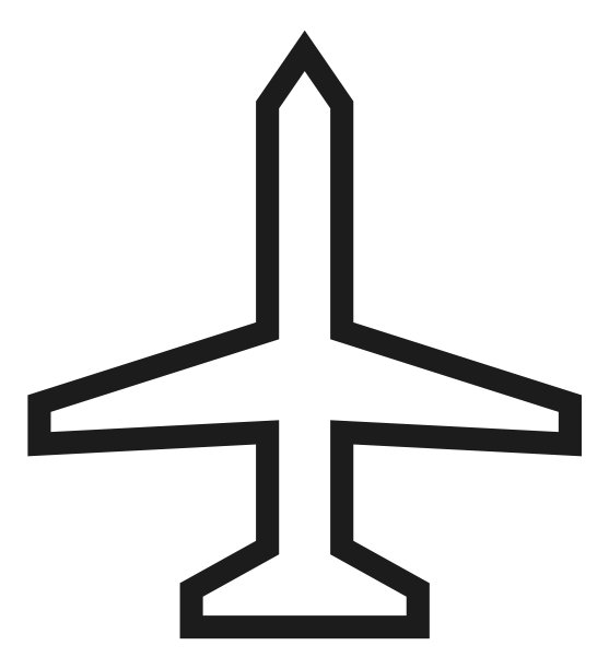 飞机图标，航空旅行符号，机场标志图片下载