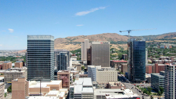 犹他州盐湖城市中心图片下载