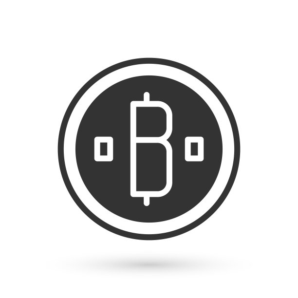 灰色加密货币比特币图标孤立在白色背景。物理一些硬币。基于区块链的安全加密货币。向量图片下载
