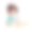 一头黑色卷发的女孩用笔记本电脑和耳机进行在线教育。距离工作。图片下载