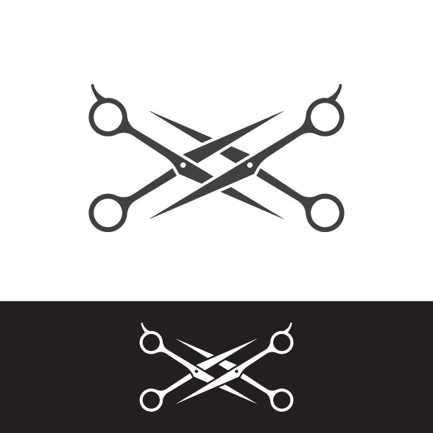 复古理发店标志图片下载