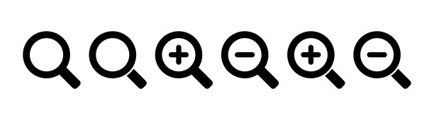 搜索图标设置，黑色在白色背景图片下载