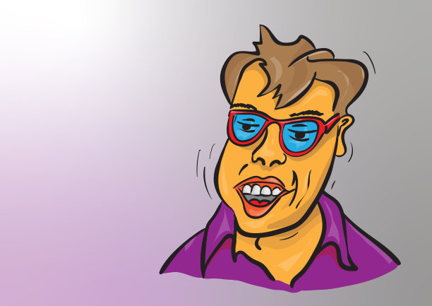 戴眼镜的人图片下载