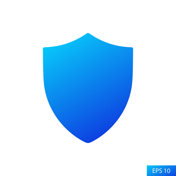 盾矢量图标在平面风格设计的网站设计，应用程序，UI，孤立在白色背景。防病毒扫描保护符号。EPS 10矢量插图。图片下载