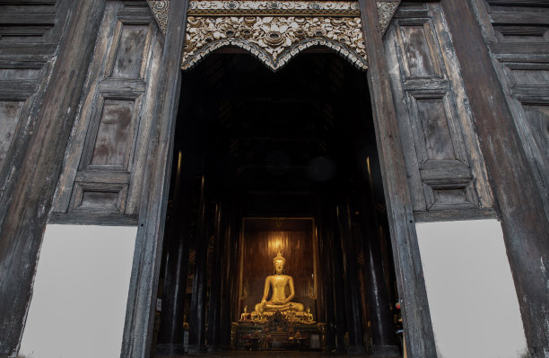 佛像在主维汗寺在蓬陶。图片下载