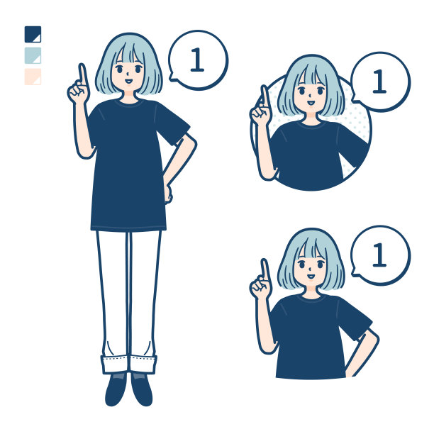 一个女人穿着一件大号t恤，上面有“数为1”的图案图片下载