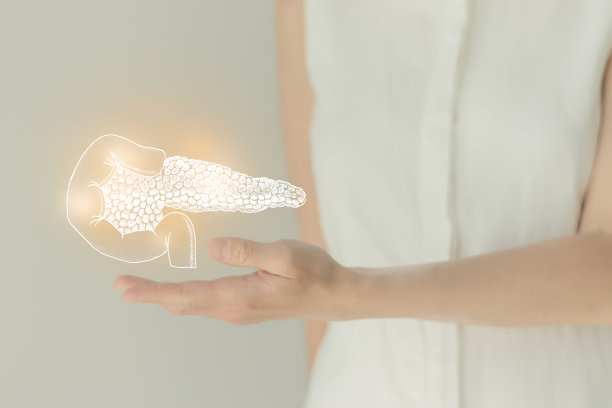 白衣女人，人工胰腺，医疗保健服务概念库存照片图片下载