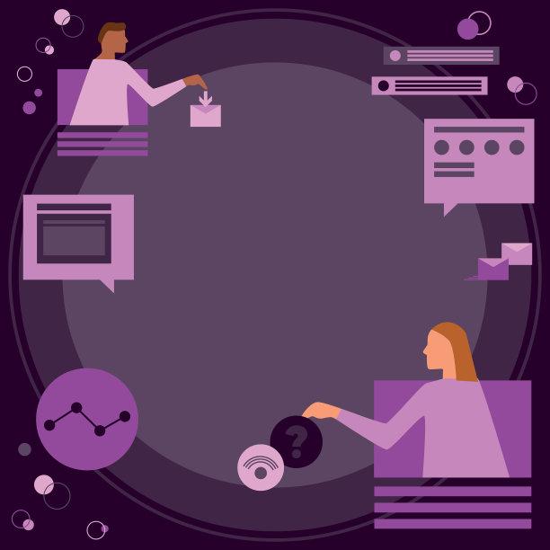 同事们使用科技进行在线会议图片下载