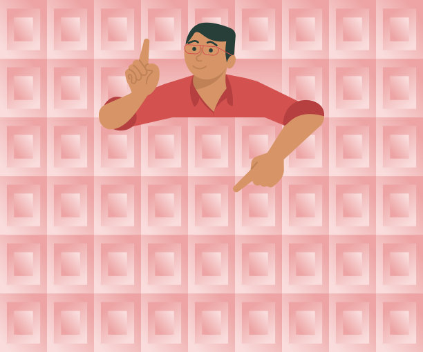 绅士用眼镜指着手指板图片下载