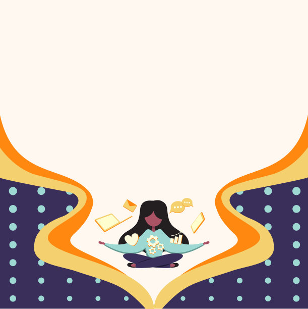 被科技设备包围的女人图片下载