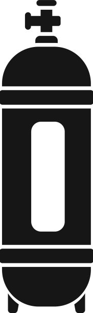 池氧气罐图标简单清洗池图片下载