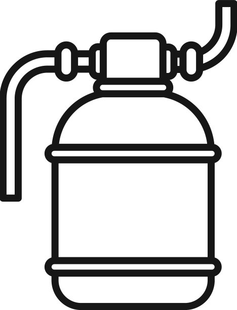 池水箱图标轮廓泵清洗图片下载