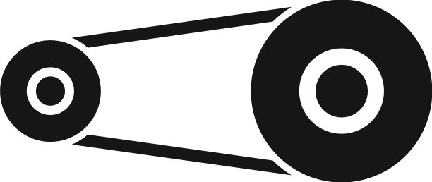 汽车电机皮带图标简单发动机备用图片下载