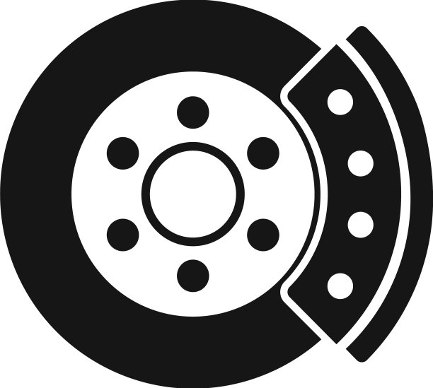 汽车制动盘图标简单盘垫图片下载