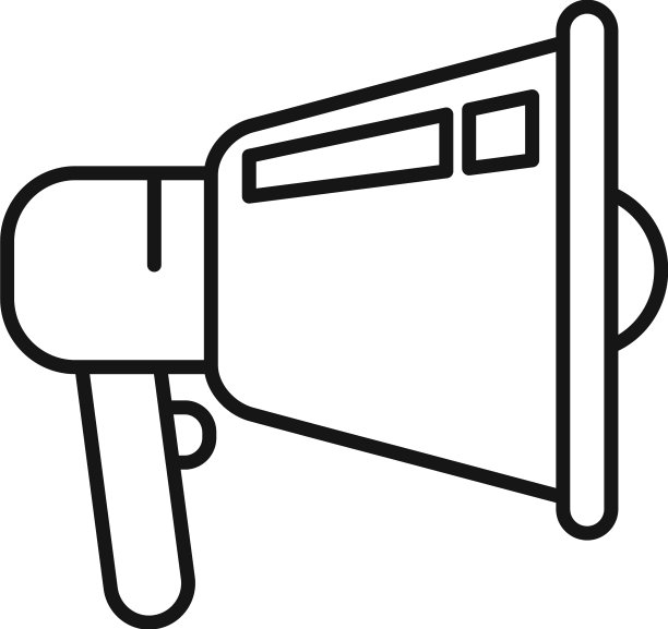 电影摄影扩音器图标轮廓电影图片下载