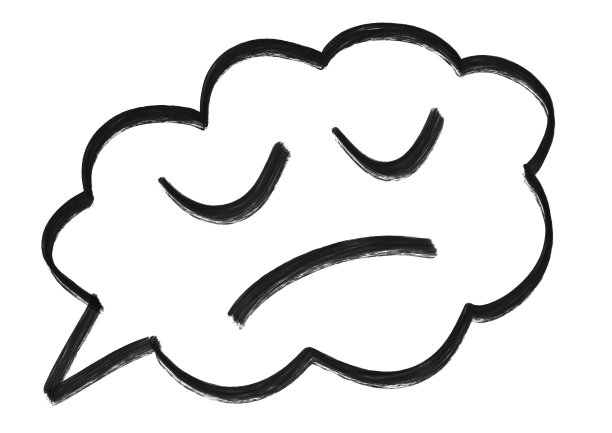 讲话气泡与闭着眼睛的脸和微笑画在白色孤立的背景黑色颜色。图片下载