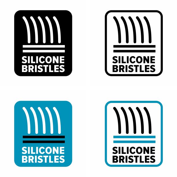 硅树脂刷毛矢量信息标志图片下载