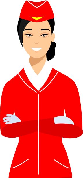 空中小姐，穿制服的空中小姐。图片下载