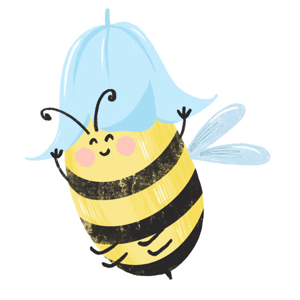 可爱的蜜蜂在白色孤立的背景图片下载