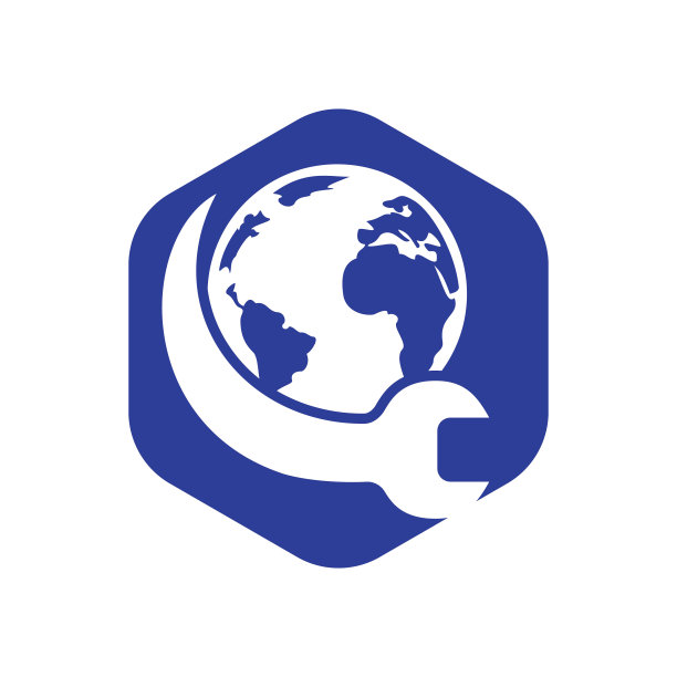 全球维修网络管理标志概念。图片下载