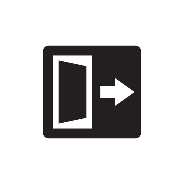 退出图标矢量插图新潮图片下载