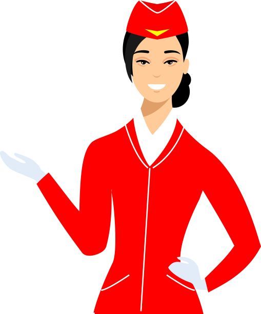 空中小姐，穿制服的空中小姐。图片下载