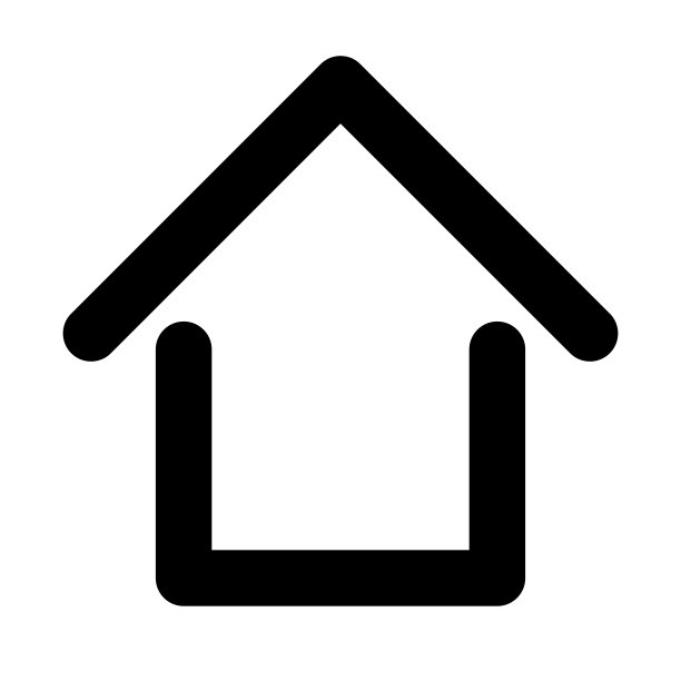 首页图标与门图标。向量。图片下载