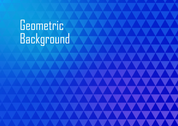 抽象的几何背景三角形和蓝色渐变图片下载